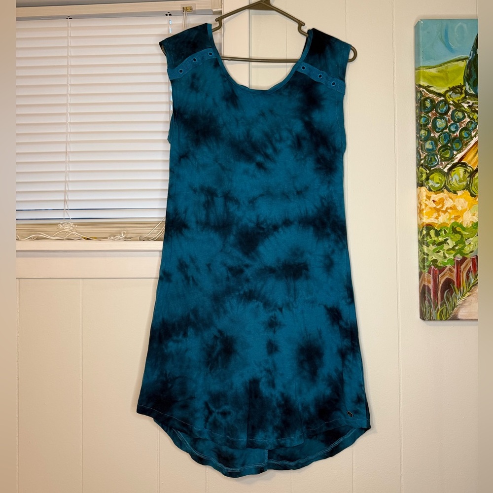 Roxy brand Blue Tie-Dye Sleeveless Dress